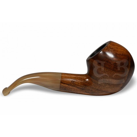 Cachimbo Montana Curvo Encerado (Aceita Filtro 9mm) Piteira Chifre